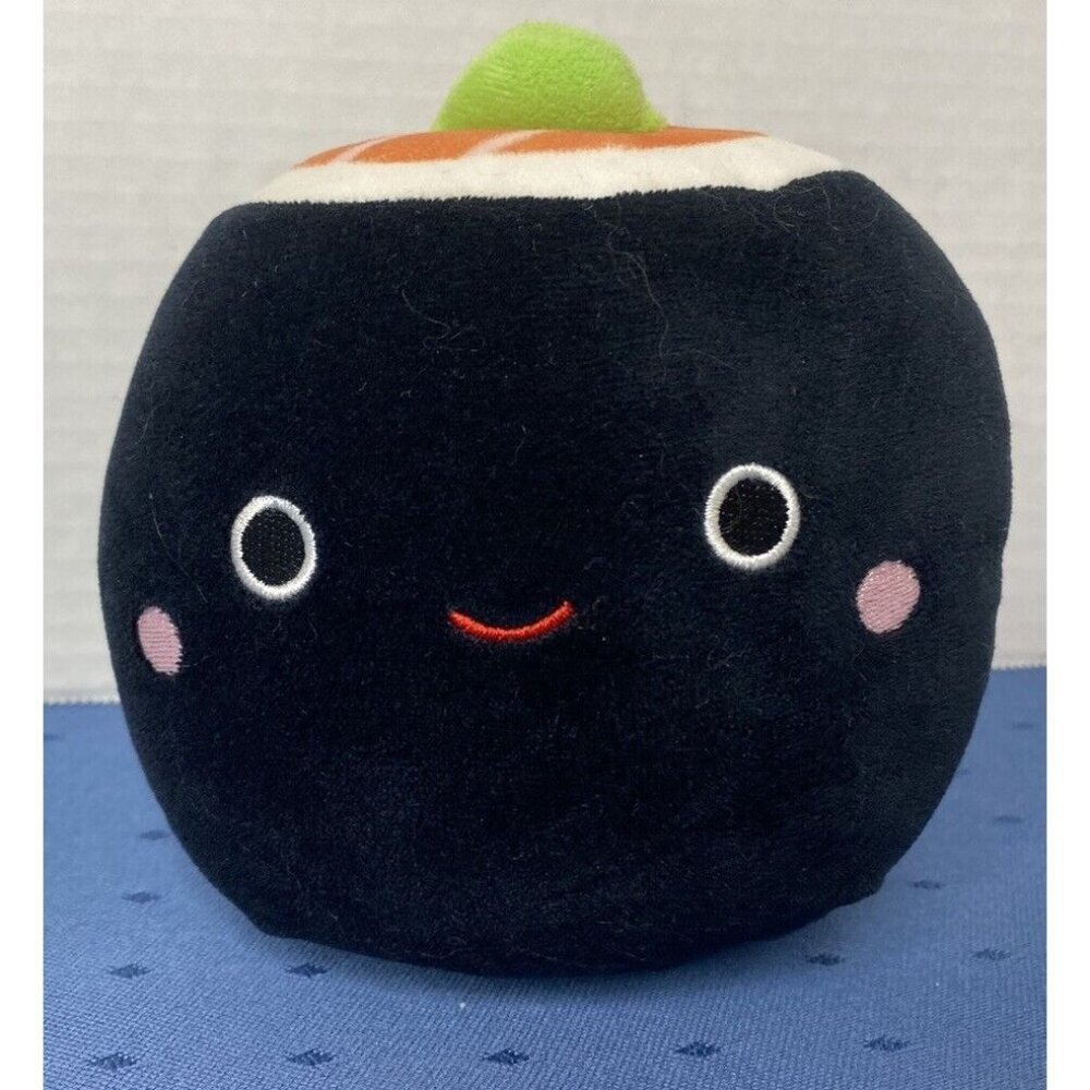 Squishmallow 5” Inch Kellytoy Plush SHOZO THE BLACK SUSHI ROLL